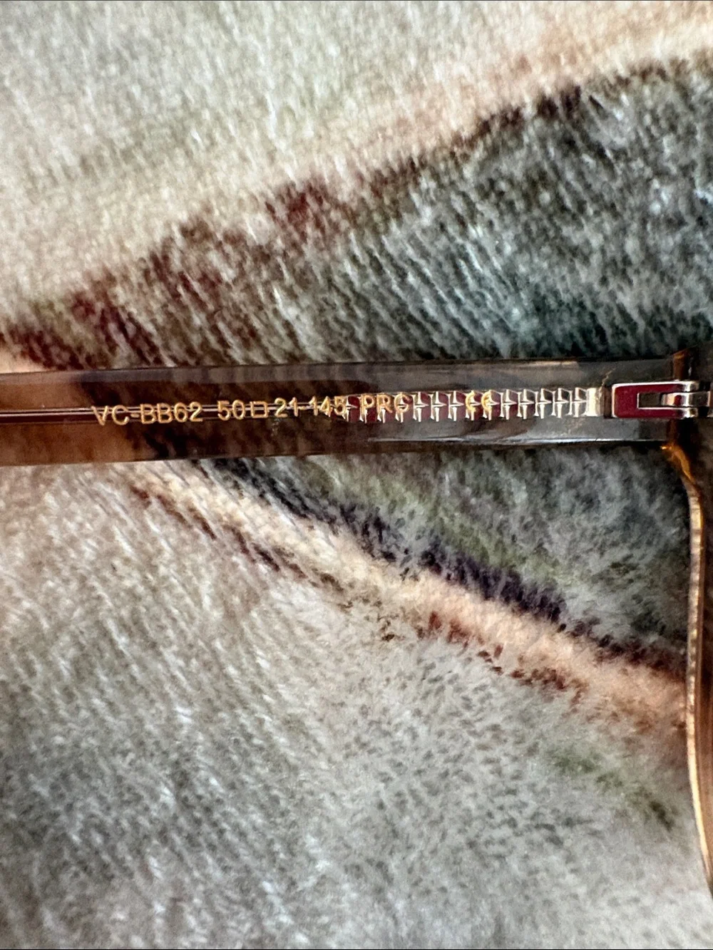 Diff Eyewear Transparent Brown Frames with Gold Temple Logo
